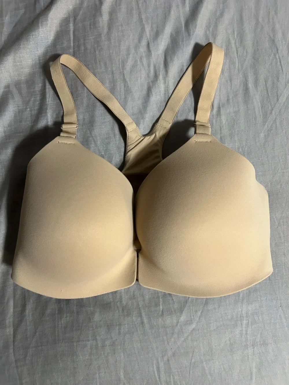 Soma Enbliss Front Close Racerback Beige Bra Size 34DD